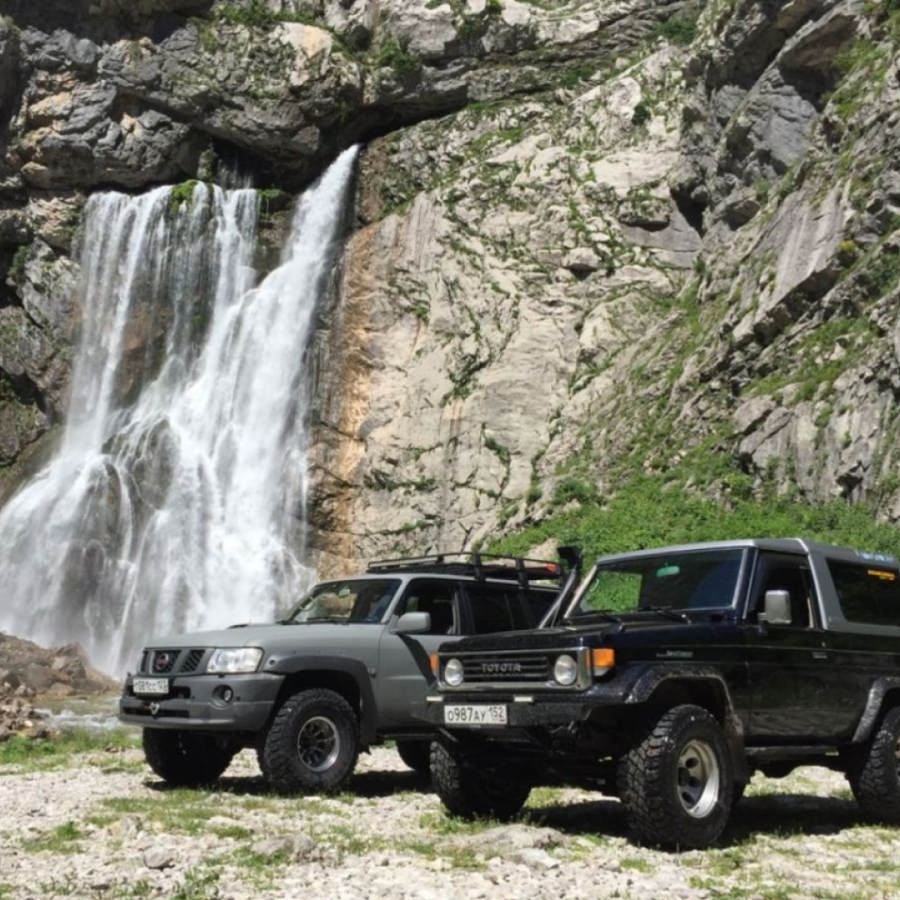 Главное изображение экскурсии - Гегские водопады - Абхазия Джип-тур