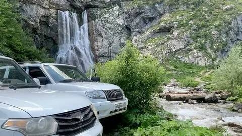 Главное изображение экскурсии - Джип-тур  Ореховские водопады - Сочи